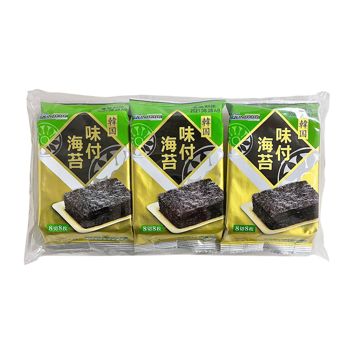 金原海苔店 韓国味付海苔 8切8枚×3Ｐ – 九州屋plus+