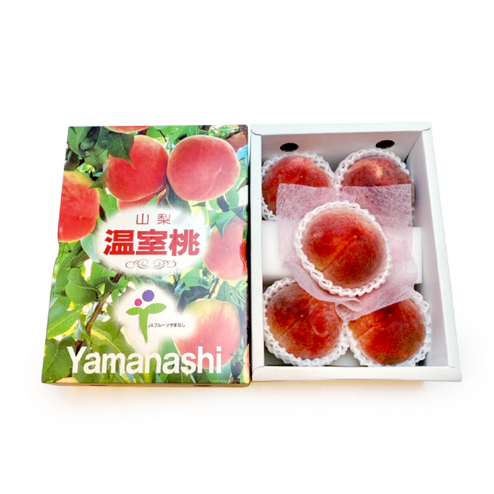 〈ギフト〉山梨県産温室桃のギフト（3～6玉詰め、1箱）【旬果】