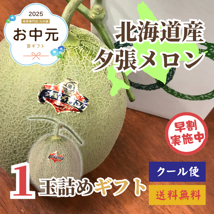 【早割】夕張メロン1玉北海道夕張産〈お中元〉