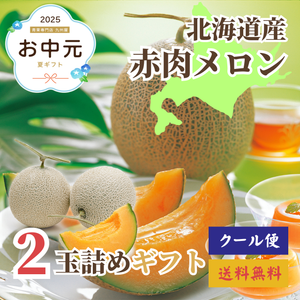 赤肉メロン
2玉詰め
北海道産〈お中元〉