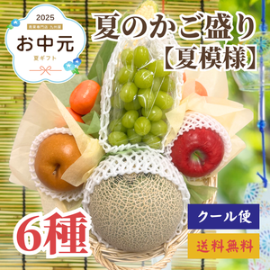 6種夏のかご盛り【夏模様】〈お中元〉