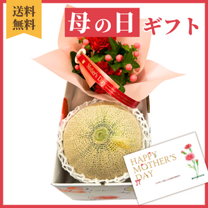 〈母の日ギフト〉
【タンゴ】グリーンメロンと花のギフト