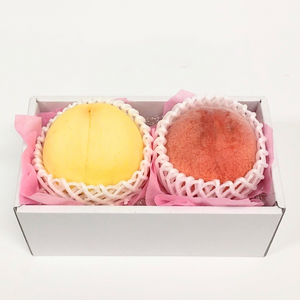 〈ギフト〉紅白桃食べ比べ　各1玉