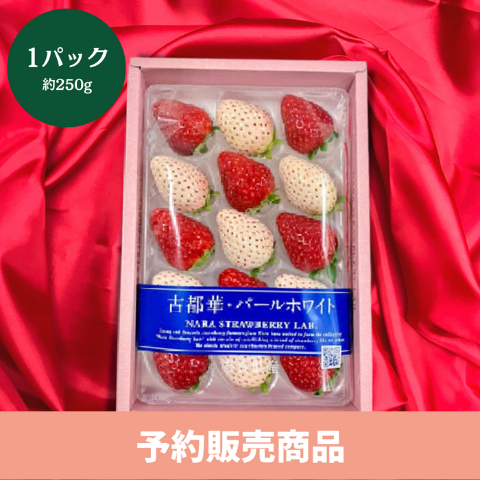 〈ギフト〉
奈良県産 
紅白苺 
1パック 約250g【予約販売】