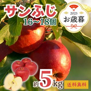〈お歳暮〉
青森県産他 
サンふじ
（約5kg、16～18個）
