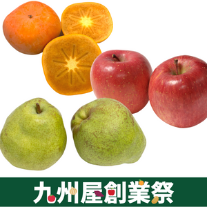 ＜九州屋創業祭＞【林檎柿洋梨セット】